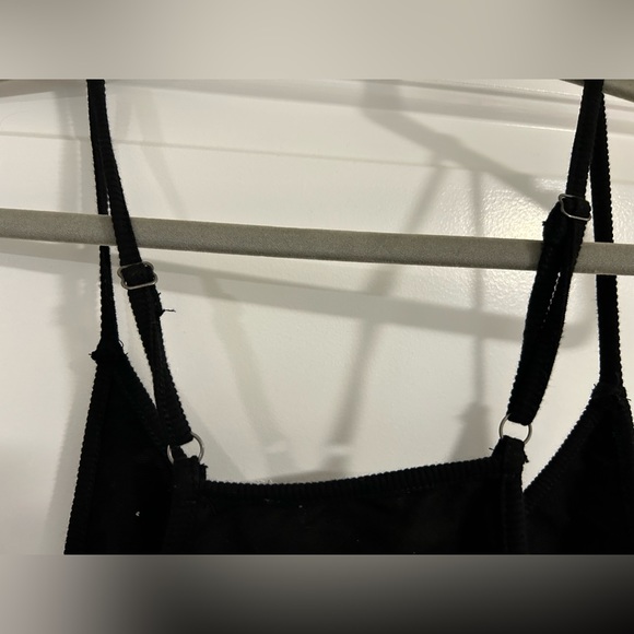 Black 100% Cotton Romper Jumpsuit NWOT - Picture 3 of 4